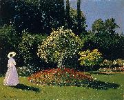 Jeanne Marguerite Lecadre in the Garden Sainte Adresse Claude Monet